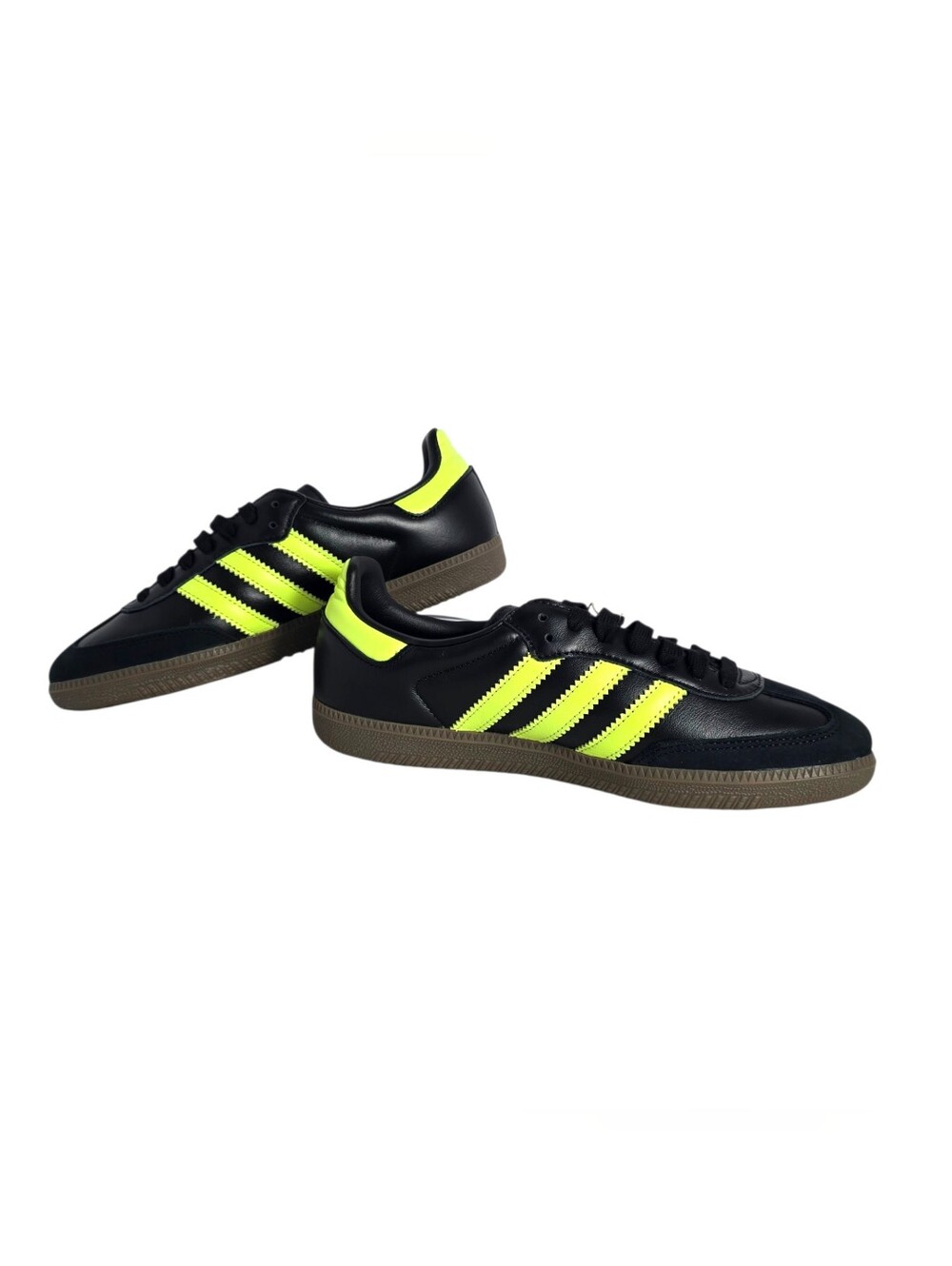 Adidas Samba OG W JS1387 Black Pulse Lime Gum Womens 8.5 Sneakers NWT - Picture 5 of 16